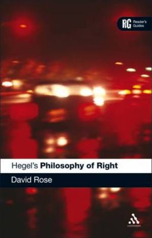 Hegel's 'Philosophy of Right' By Dr David Edward Rose (Hardback)