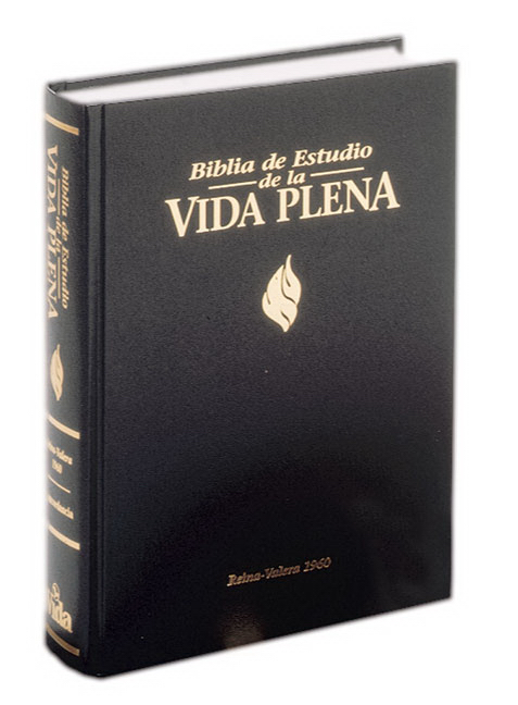 Reina Valera 1960 Full Life Study Bible Black Bonded Leather (Leather)