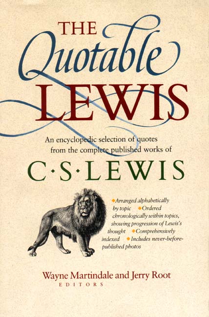 Quotable Lewis By C S Lewis Wayne Martindale Jerry Root (Hardback)