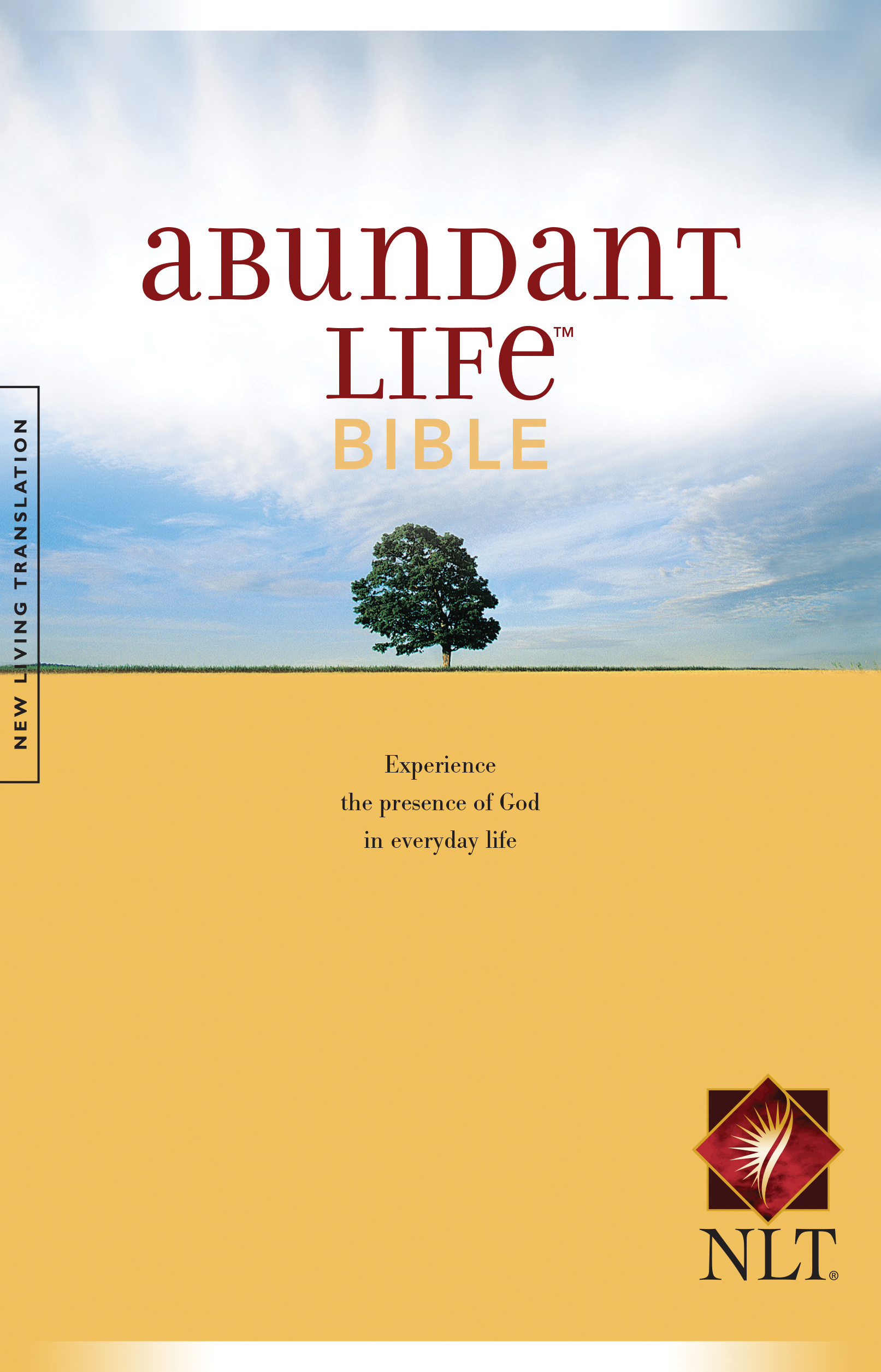 NLT Abundant Life Bible Yellow Paperback Economy Footnotes By Tyndale