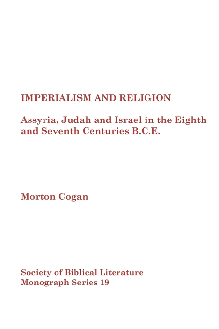 Imperialism and Religion By Morton Cogan (Paperback) 9780884140412