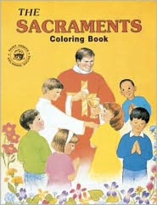 Sacraments Coloring Book By 687 (Paperback) 9780899426877