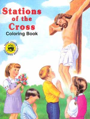 Stations Of The Cross Coloring Book By 689 (Paperback) 9780899426891