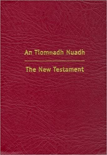 Gaelic English New Testament Burgundy Vinyl By Scottish Bible Society