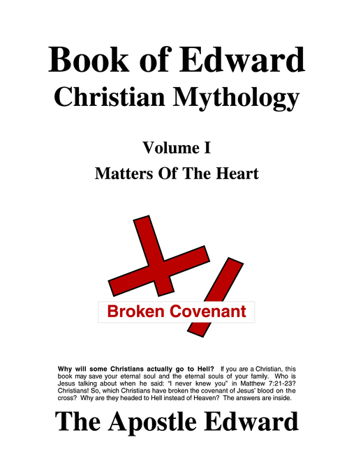 Book of Edward Christian Mythology Volume I Matters of the Heart