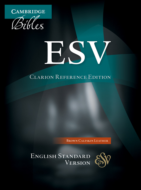 ESV Clarion Reference Bible Calfskin Leather Brown By Cambridge