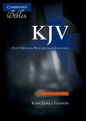 KJV Pitt Minion Reference Bible Black Goatskin Leather Red-letter Te