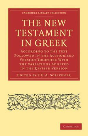 The New Testament in Greek By Scrivener F H A (Paperback)