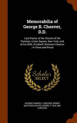 Memorabilia of George B Cheever D D