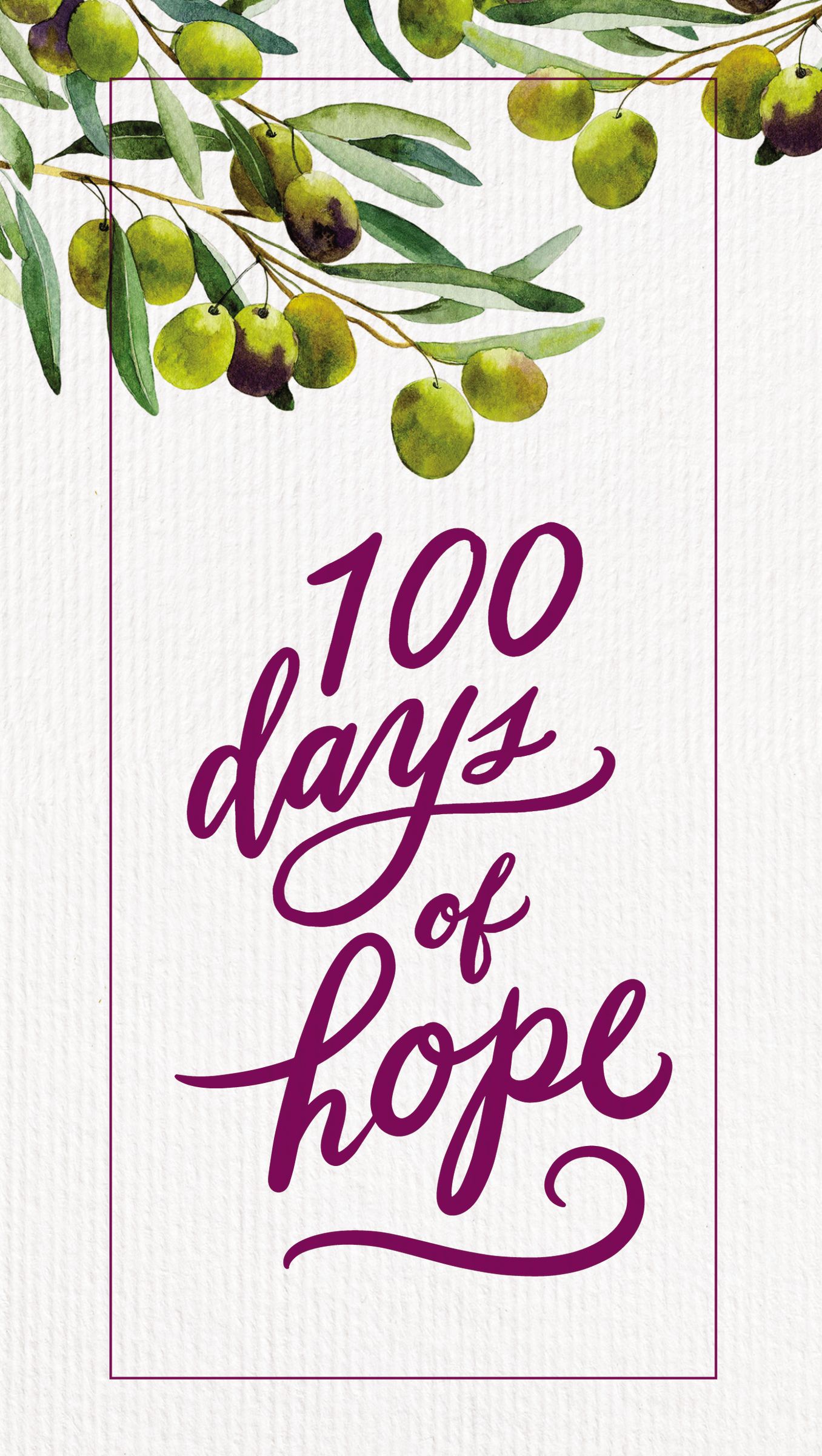 100 Days of Hope By Thomas Nelson (Hardback) 9781400213504