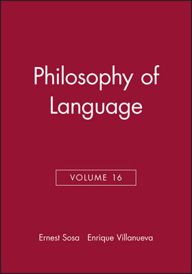 Philosophy of Language By E Sosa Sosa (Paperback) 9781405160315