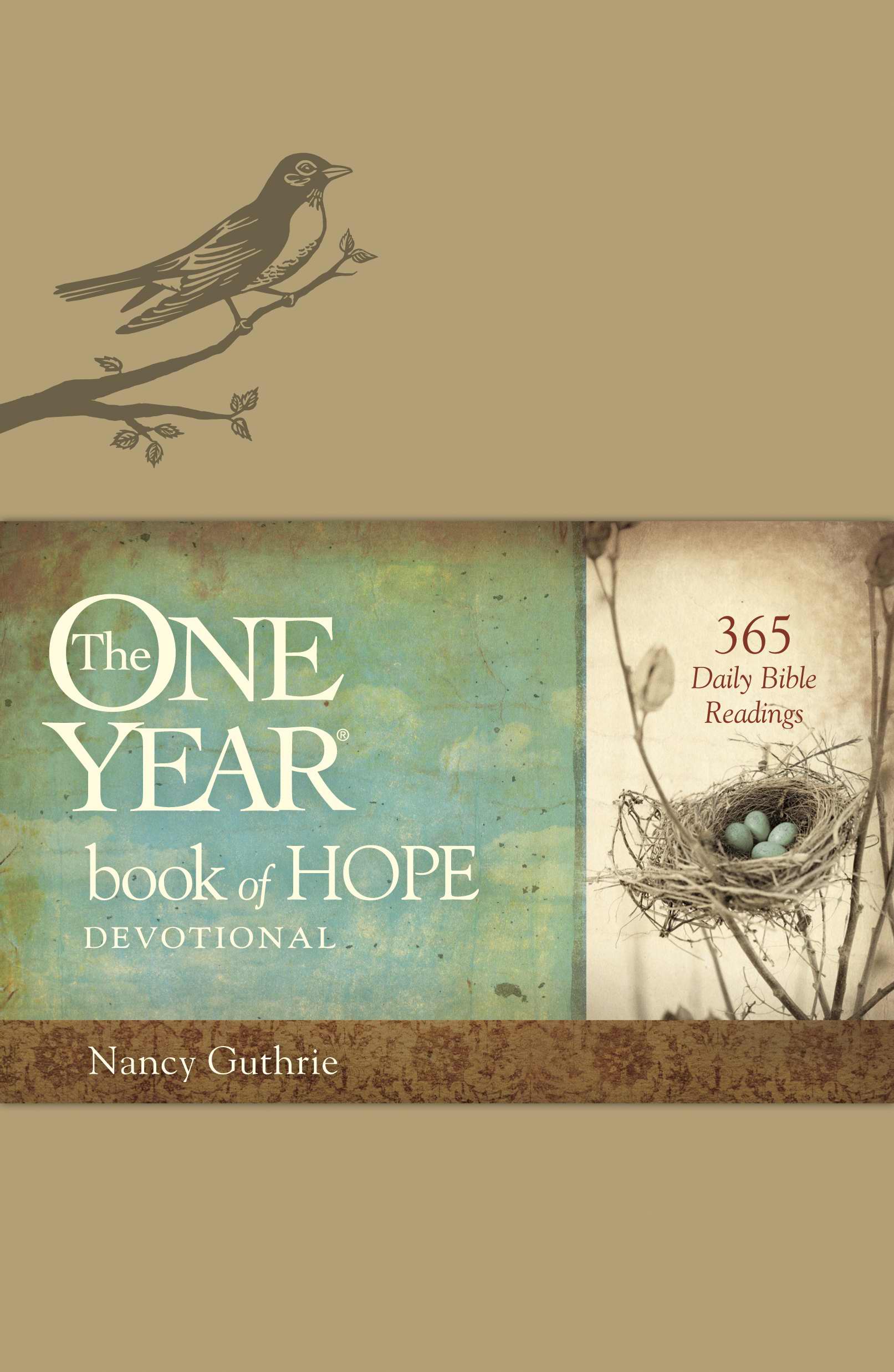 One Year Book of Hope Devotional By Nancy Guthrie (Leather)