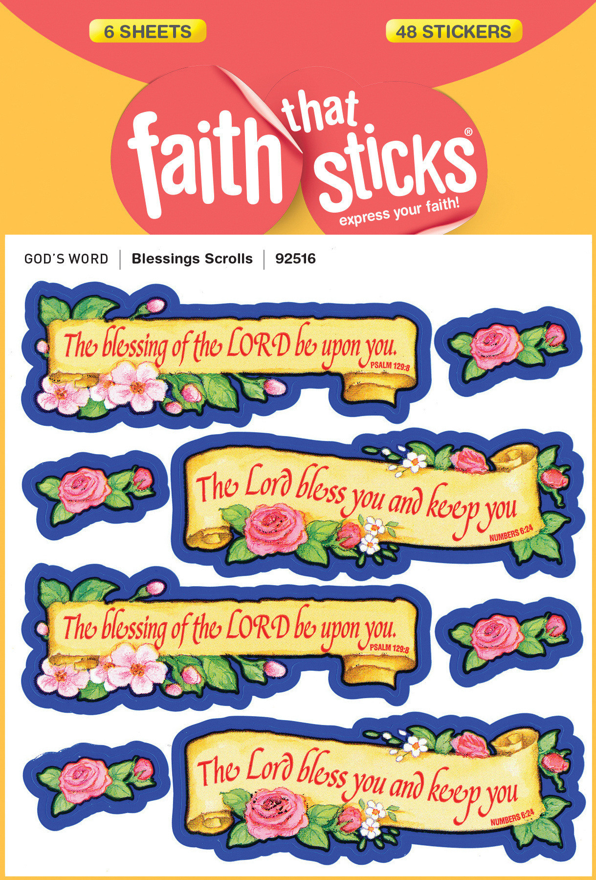 Blessings Scrolls Stickers