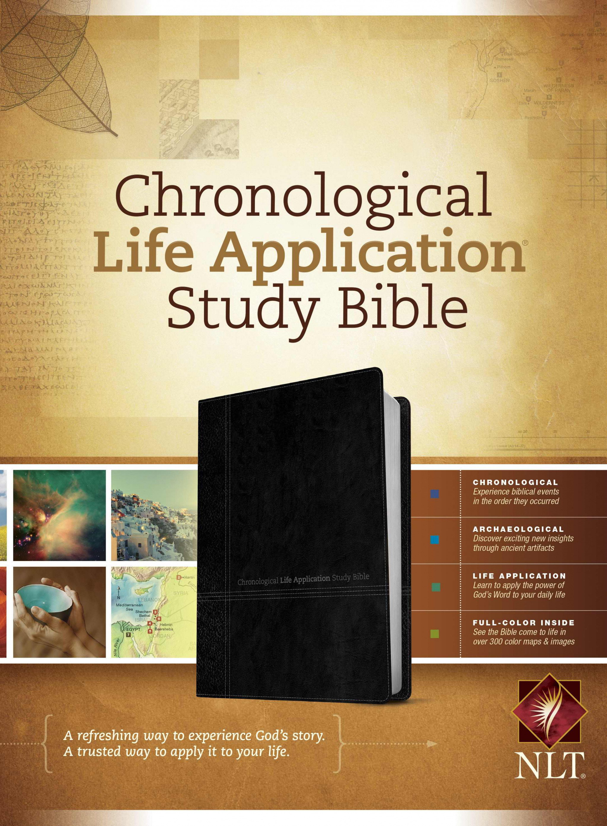 Chronological Life Application Study Bible NLT Tu Tone Black Onyx