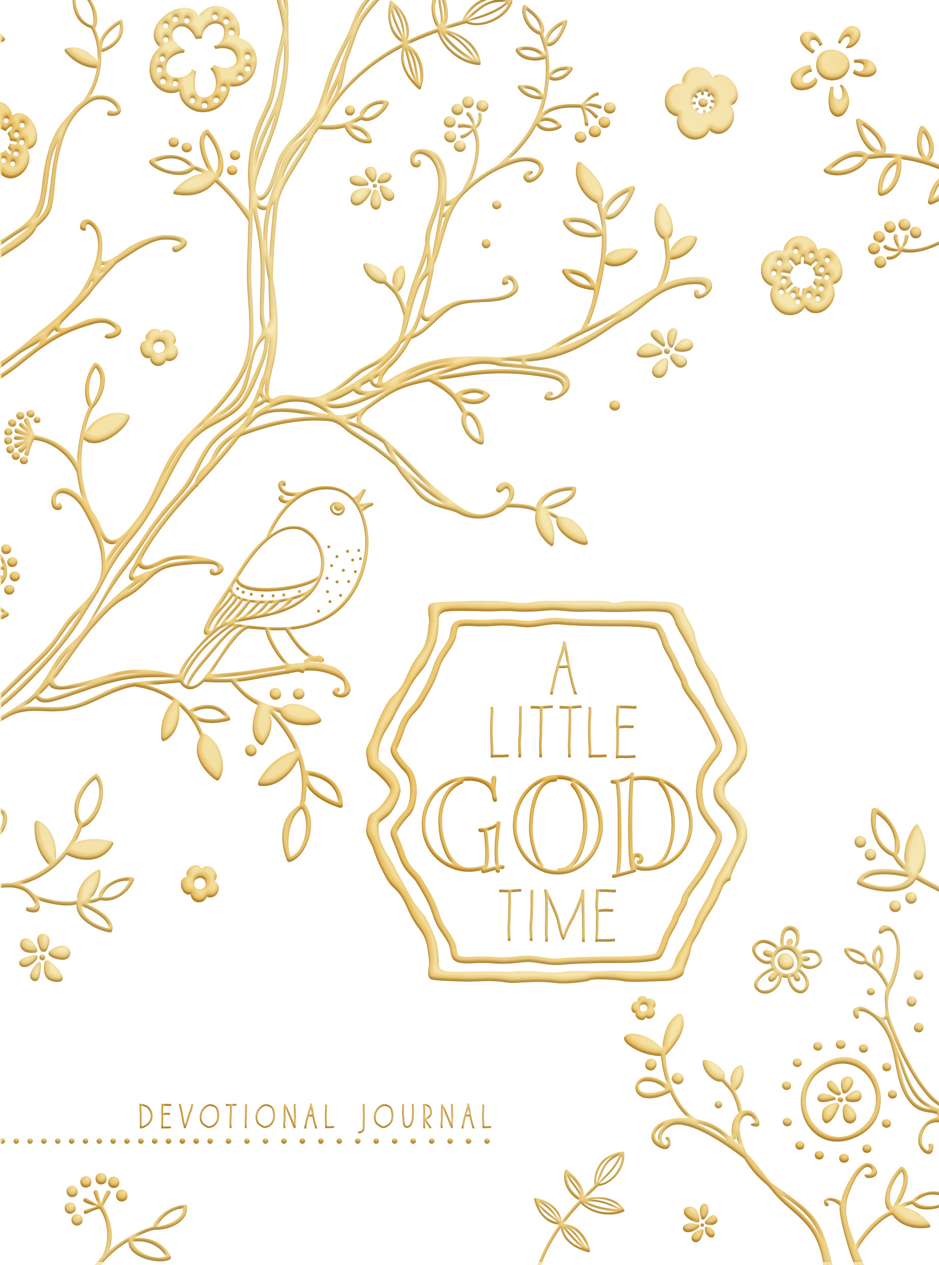 A Little God Time A Devotional Journal Gold White By Belle City Gifts