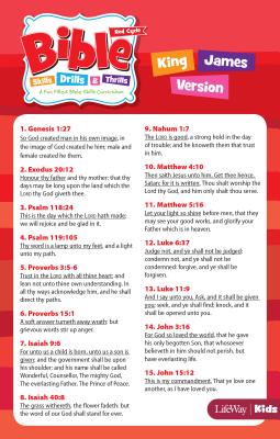 Bible Skills Drills & Thrills Red Cycle - KJV Verse Cards (Cards)