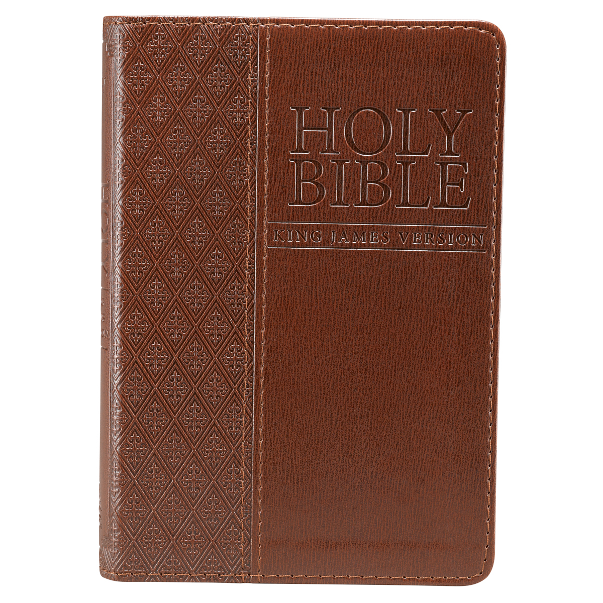 KJV Pocket Bible Brown Imitation Leather Verse Finder One Year Rea