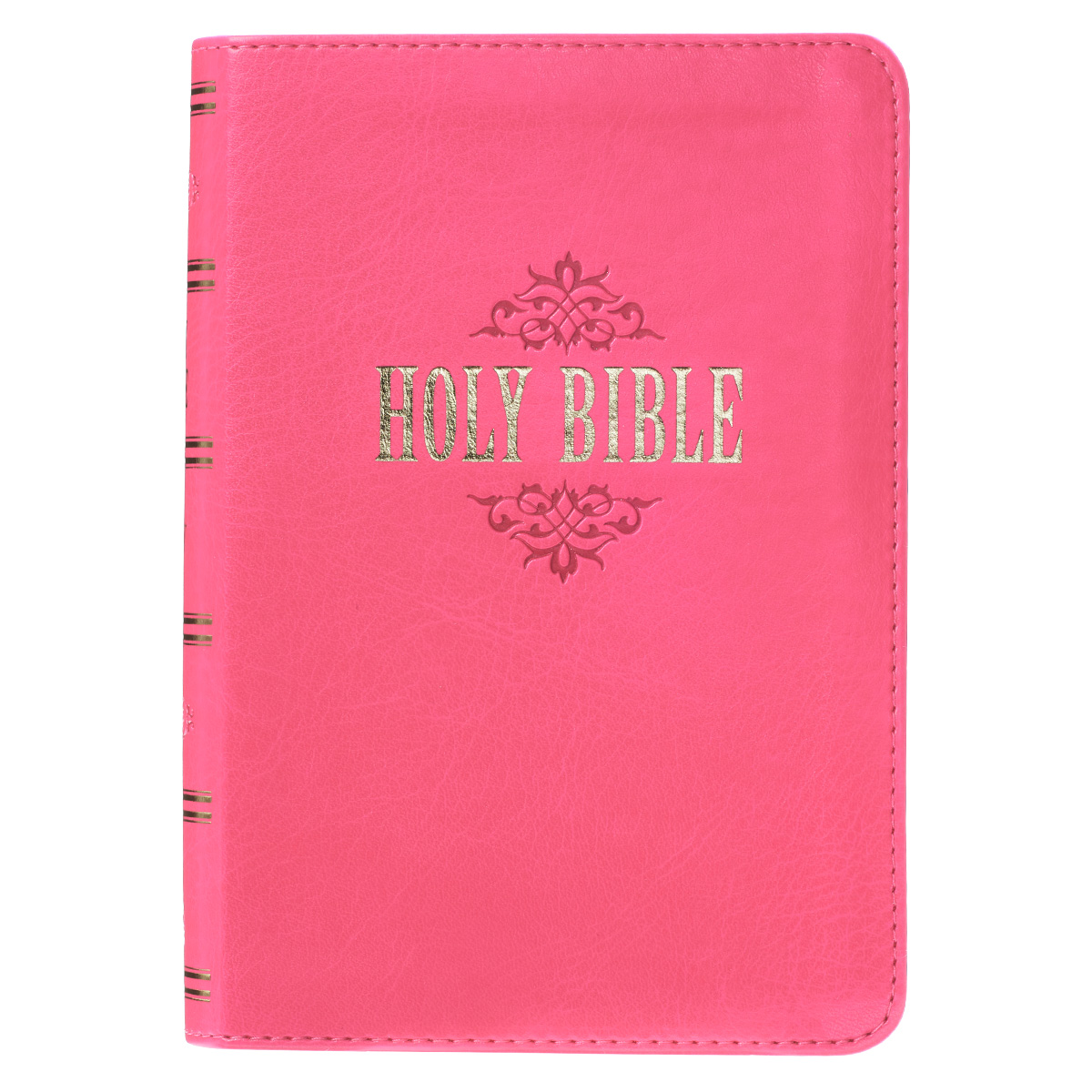 KJV Compact Large Print Lux-Leather Pink By Christian Art Gift