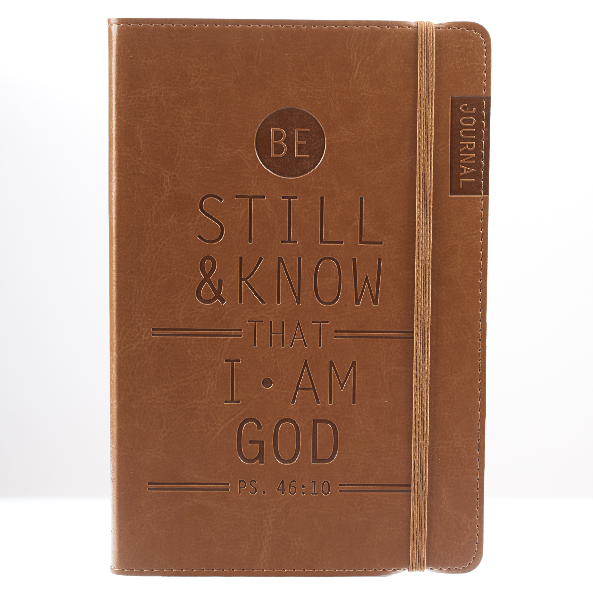 Be Still & Know Tan Flexcover Journal - Psalm 46 10