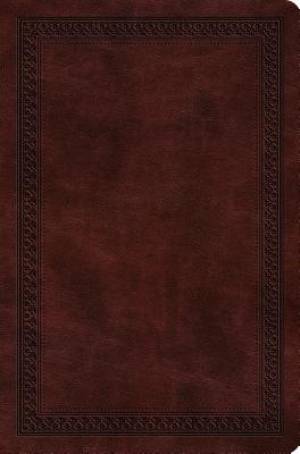 ESV Value Compact Bible Tru Tone Mahogany Border Design 9781433551659