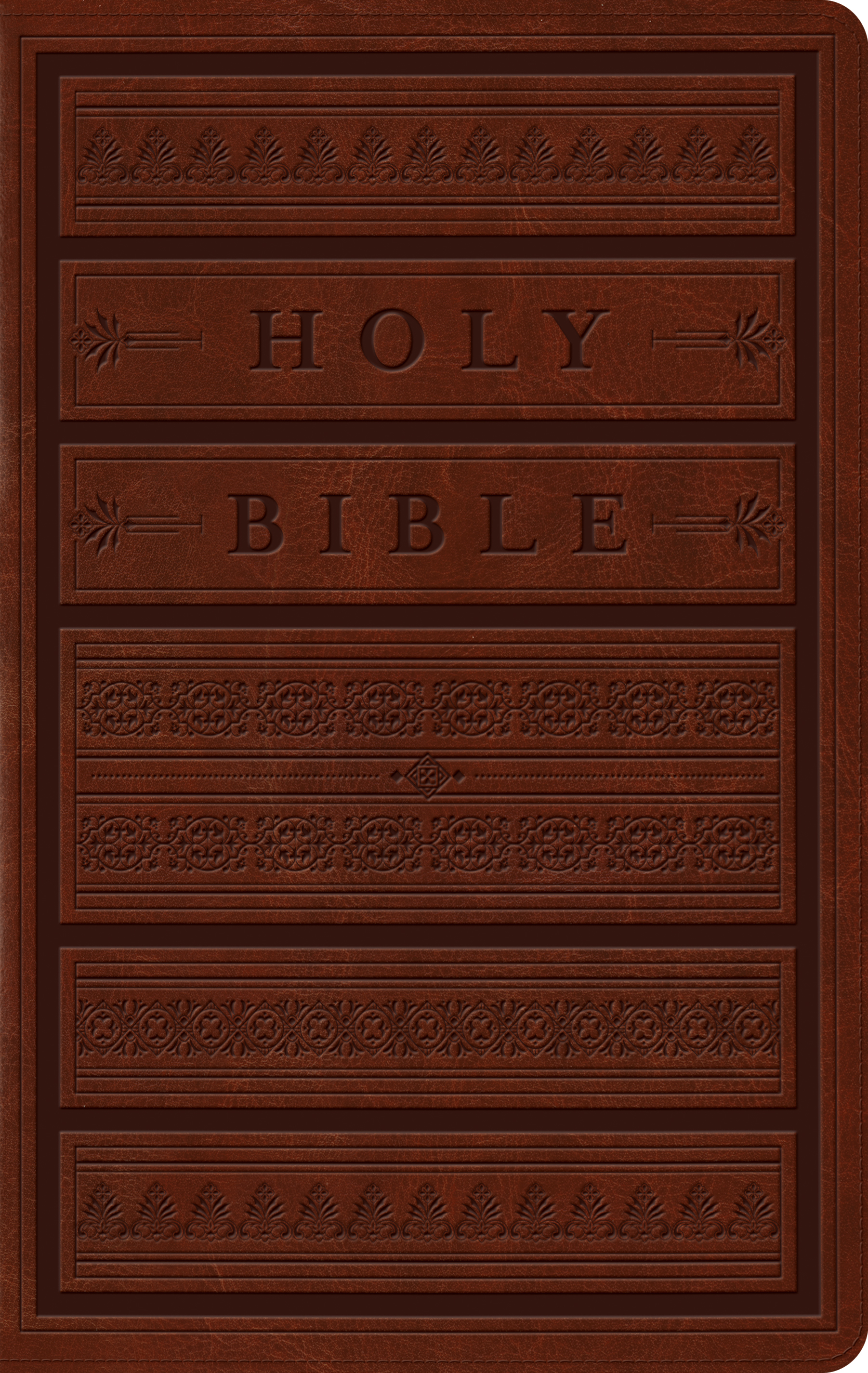 ESV Large Print Personal Size Bible Trutone Brown Engrave