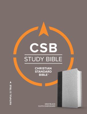 CSB Study Bible Gray Black Cloth Over Board By Holman Bible Staff