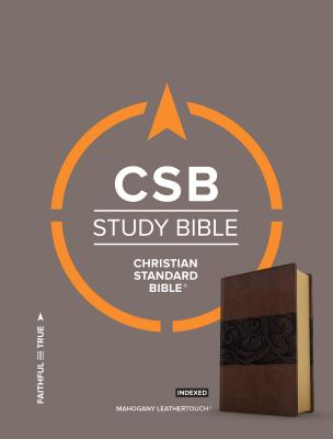 CSB Study Bible Mahogany Leathertouch Indexed By Holman Bible Staff