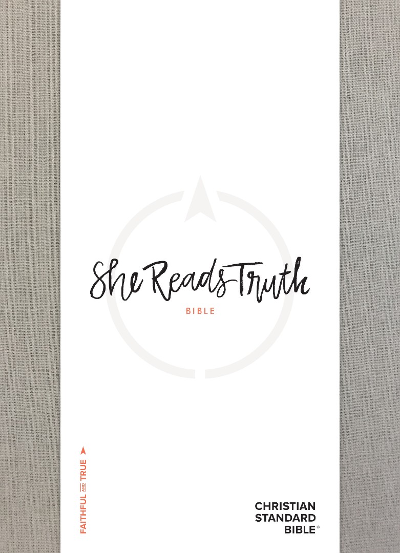 CSB She Reads Truth Bible Gray Linen Cloth Over Board Indexed