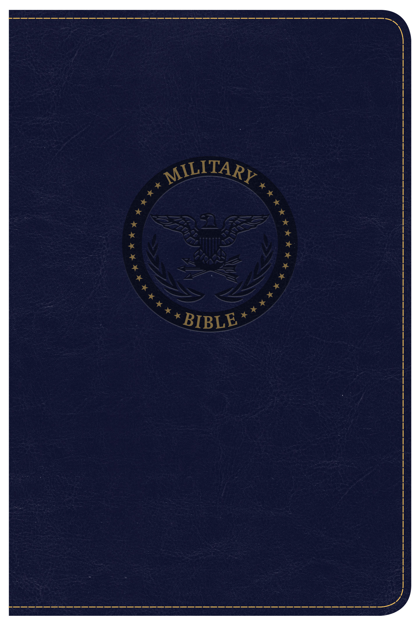 CSB Military Bible Navy Blue Leathertouch By Holman Bible Staff