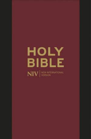 NIV Pocket Bible Black Bonded Leather Zip Gilt Edged Pages Ribbon