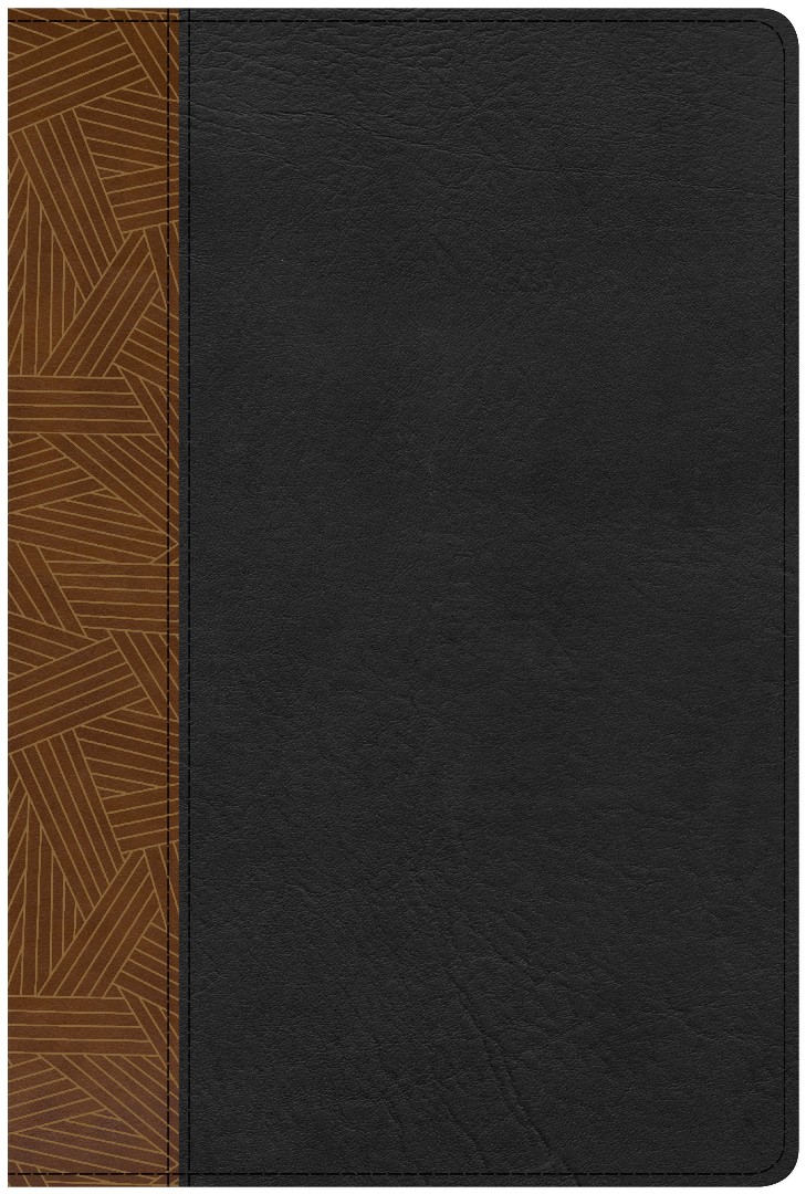 CSB Rainbow Study Bible Black Tan Leather Touch By CSB Bibles by Holman