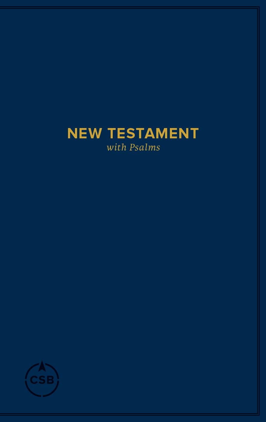 CSB Pocket New Testament with Psalms Navy By CSB Bibles by Holman