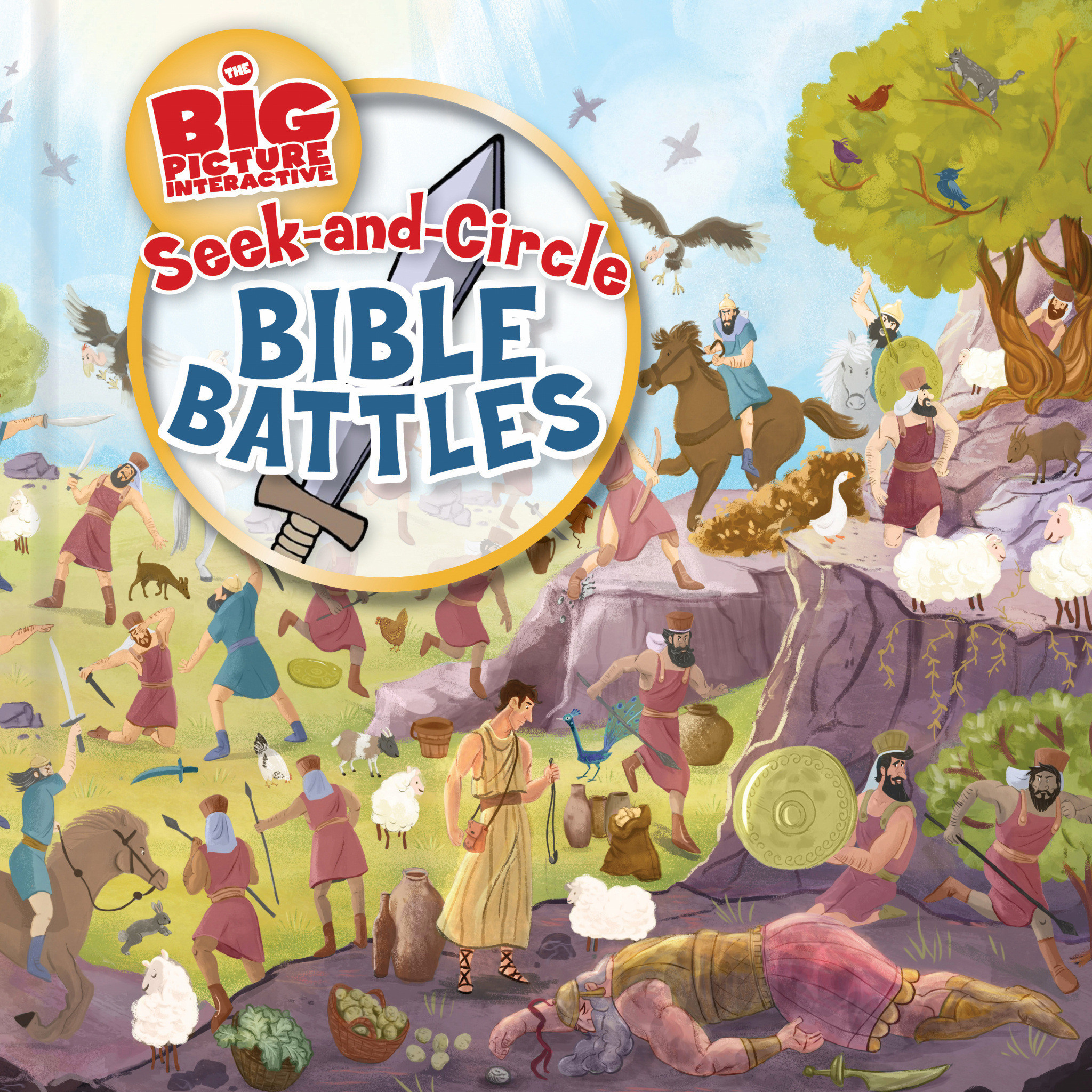 Seek-and-Circle Bible Battles By B & h Kids (Board book)