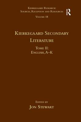 Volume 18 Tome II Kierkegaard Secondary Literature English a - K