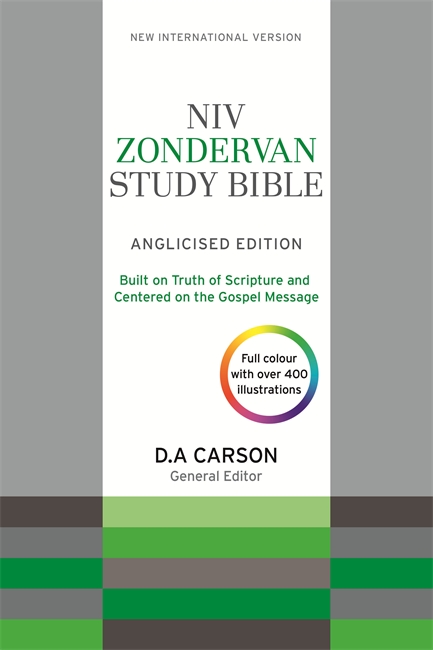 NIV Zondervan Study Bible Grey Imitation Leather Photos Maps Diag