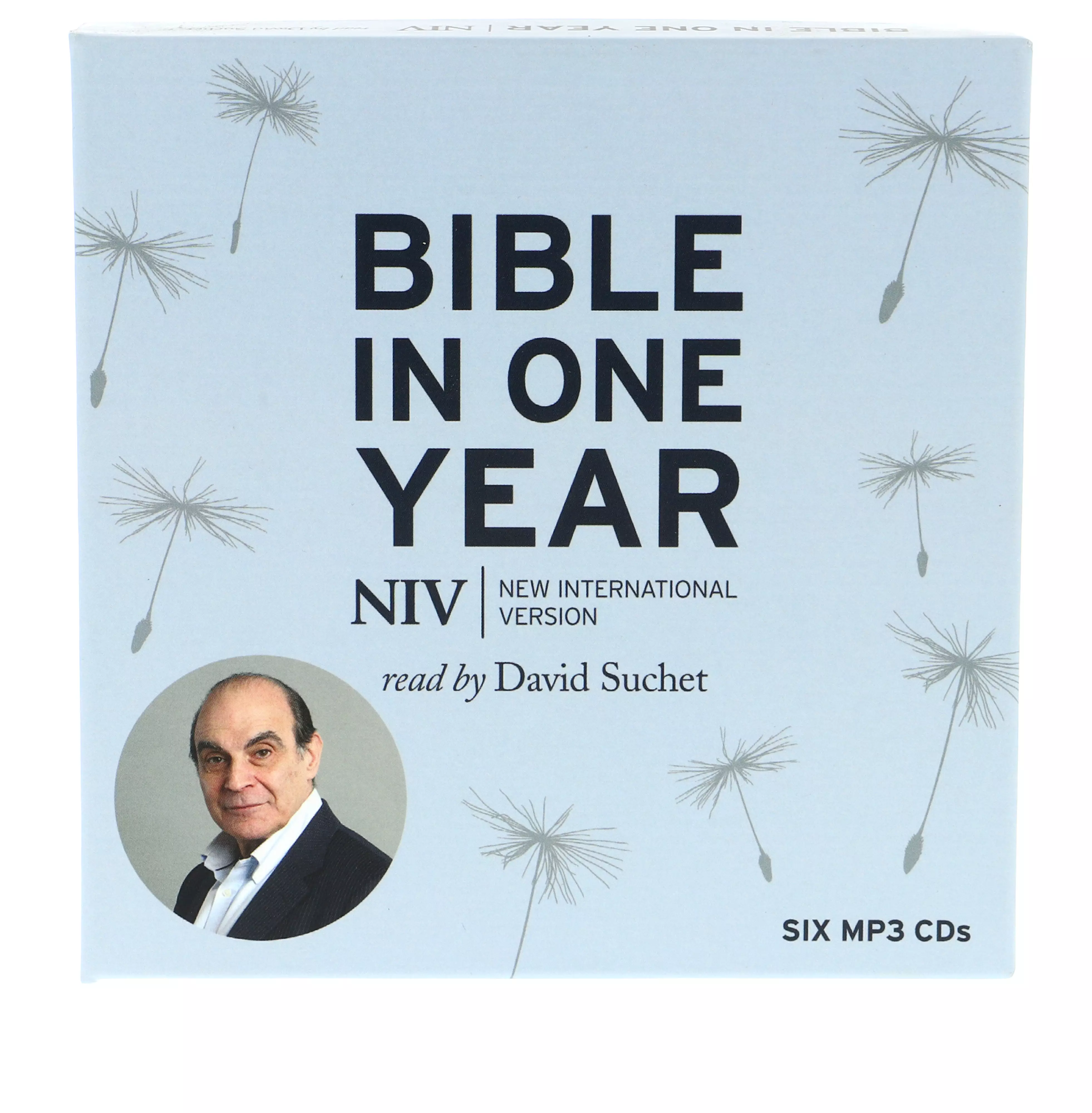 NIV Audio Bible in One Year, Grey, MP3 CD, Read by David Suchet 