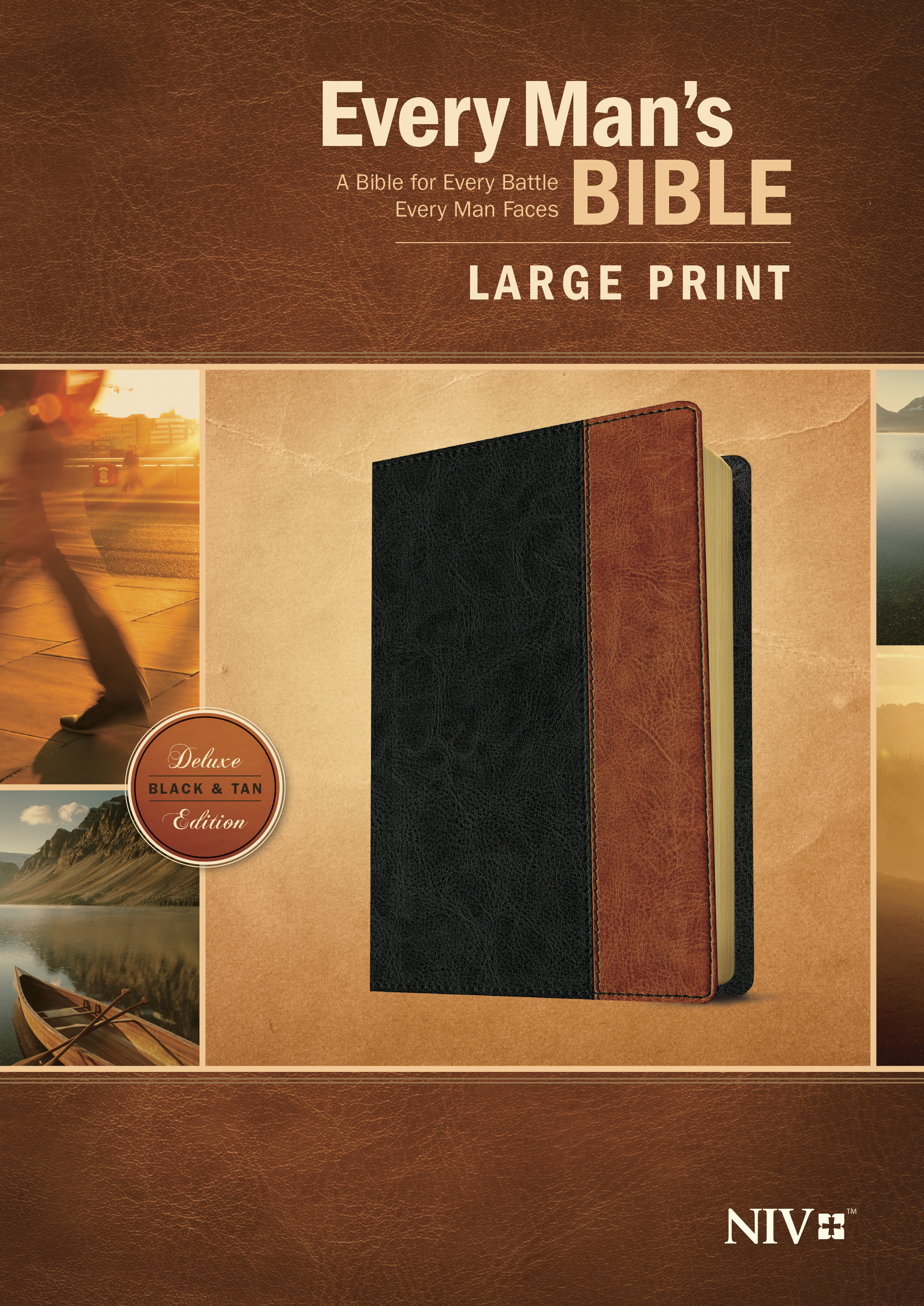 NIV Every Man's Bible Black and Brown Imitation Leather Large Print