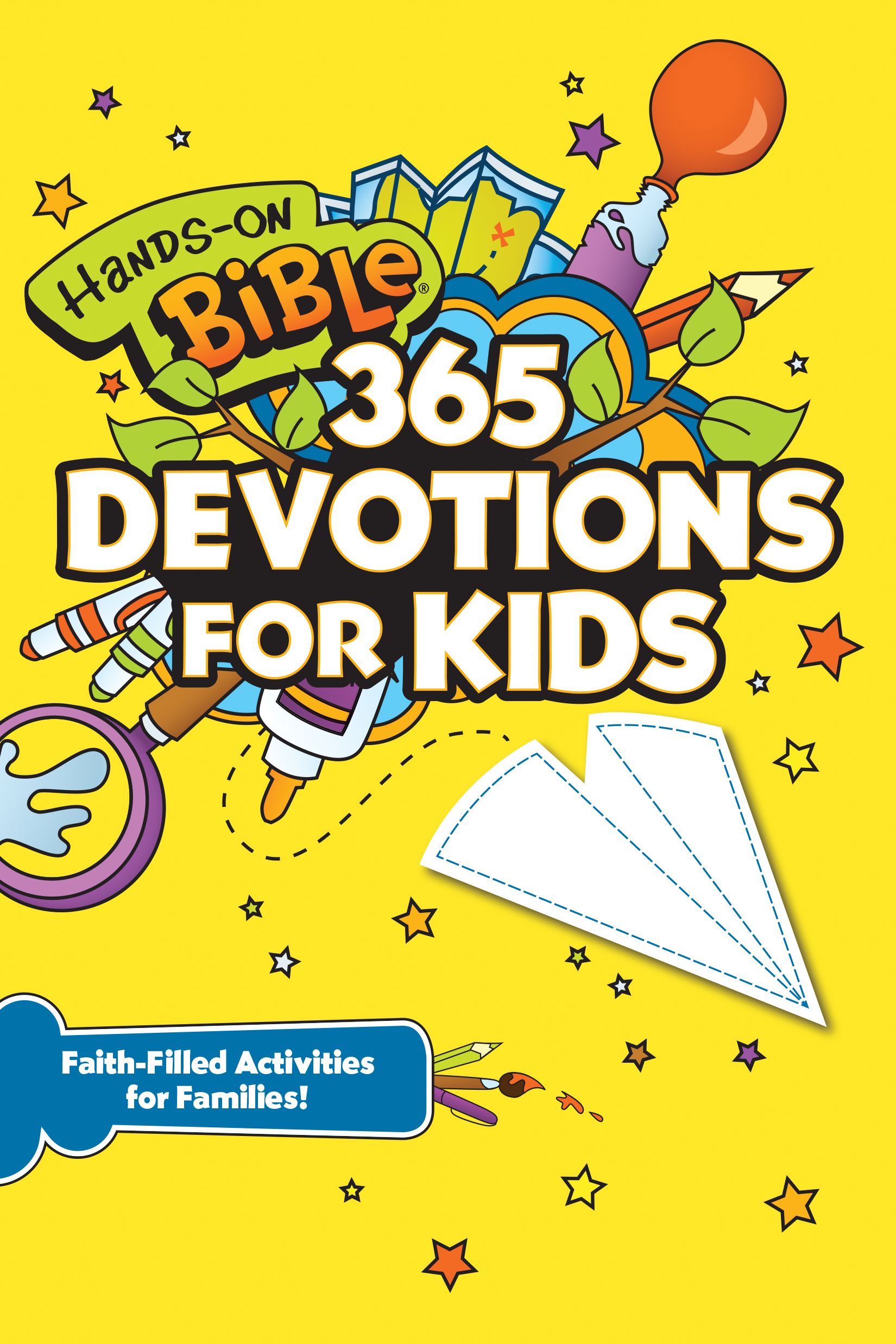 Hands-On Bible 365 Devotions for Kids By Jennifer Hooks (Paperback)