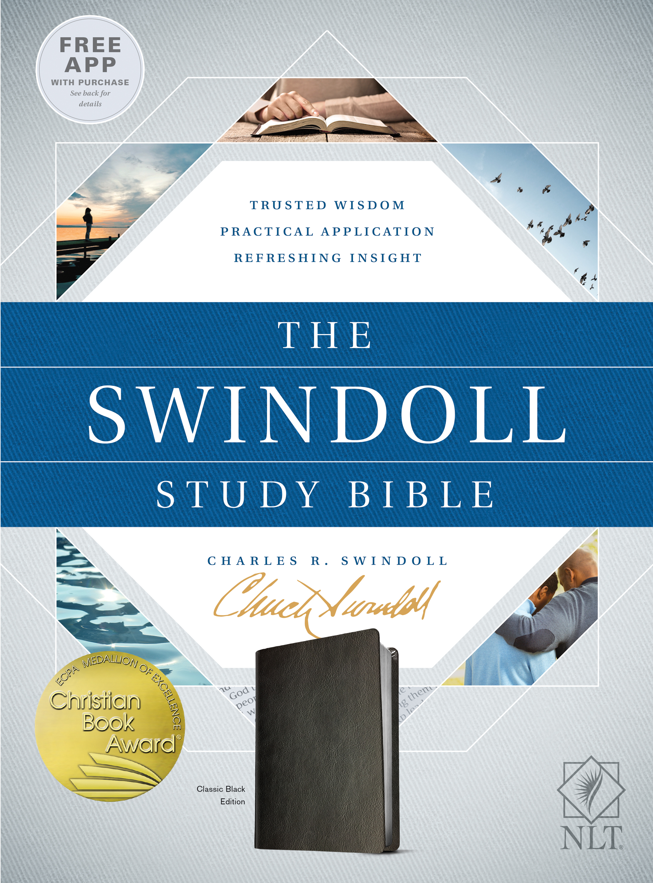 The NLT Swindoll Study Bible Black By Swindoll Charles R 9781496431110