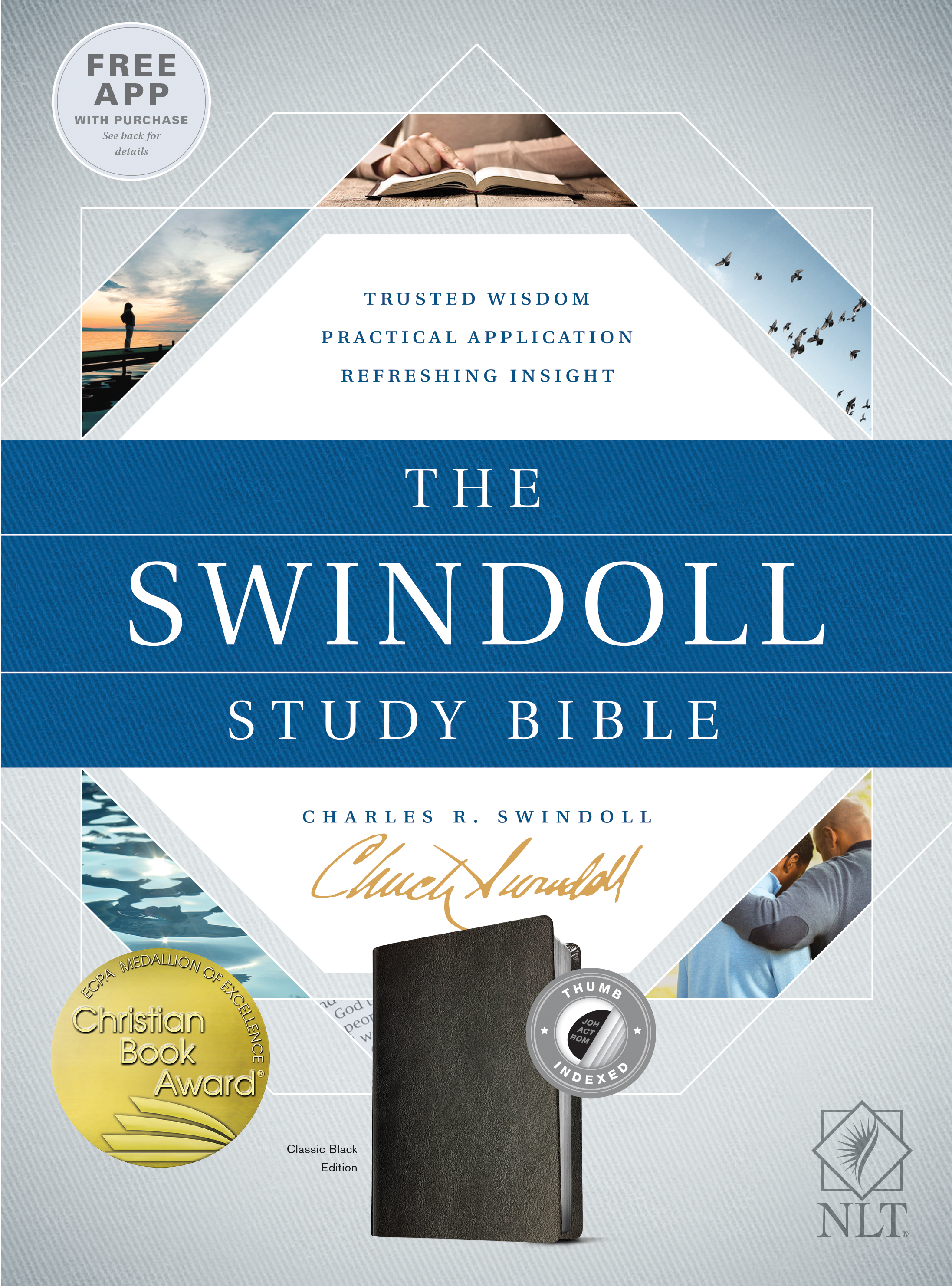 The NLT Swindoll Study Bible Black Indexed By Swindoll Charles R