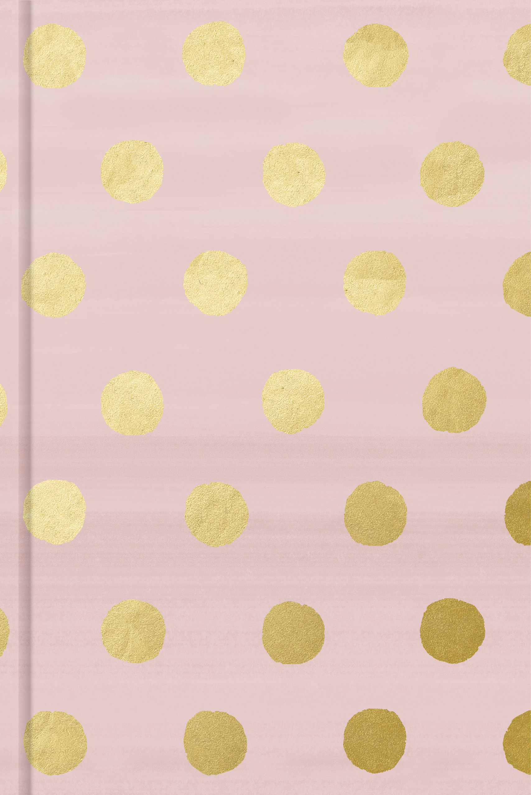 Pink with Gold Dots Journal