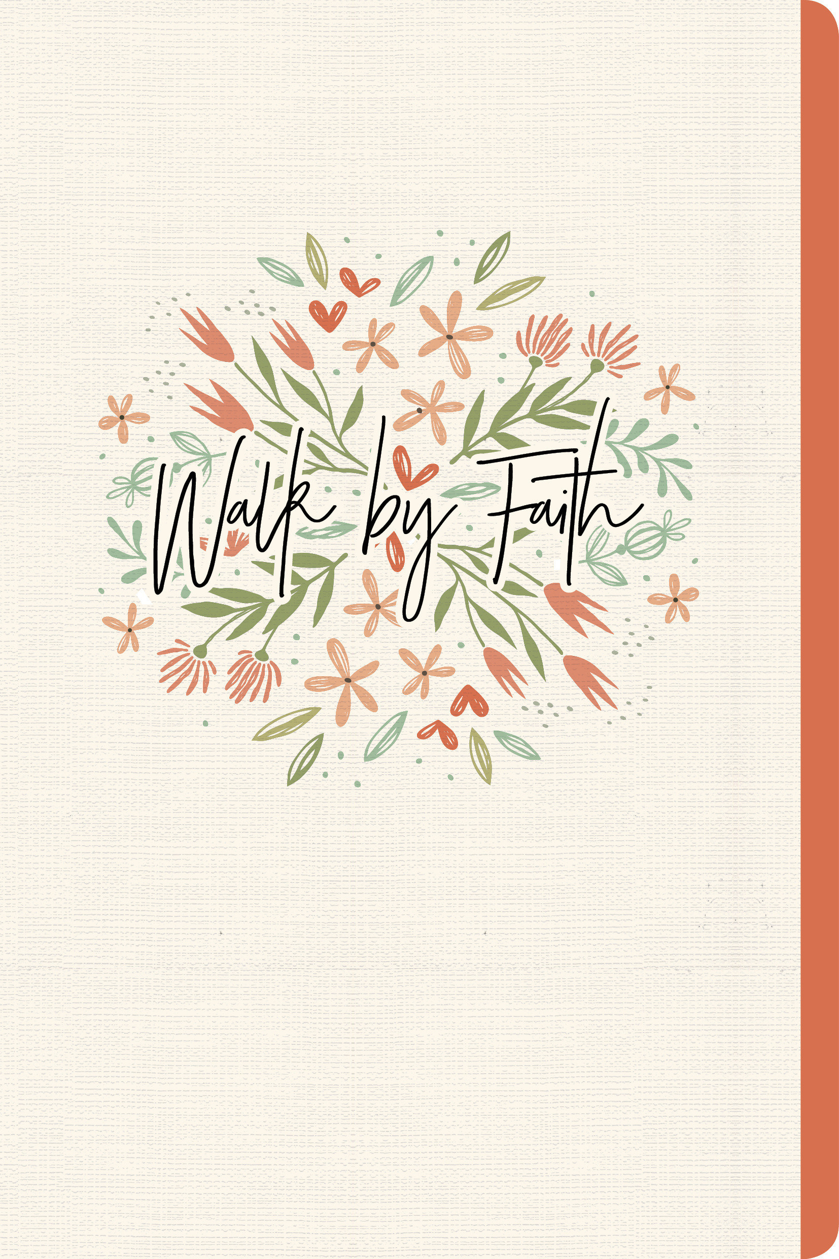 Walk by Faith Floral Journal