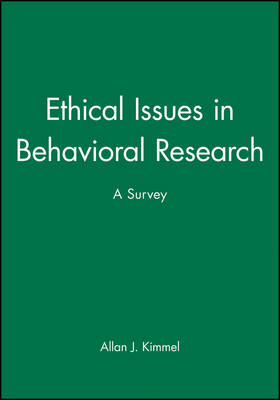 Ethical Issues in Behavioral Research (Paperback) 9781557863959