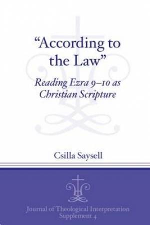 According to the Law By Csilla Saysell (Paperback) 9781575067032