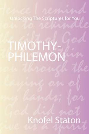 Timothy-Philemon By Knofel Staton (Paperback) 9781579106720