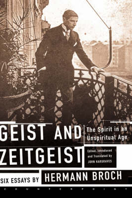 Geist and Zeitgeist By Hermann Broch (Hardback) 9781582431680