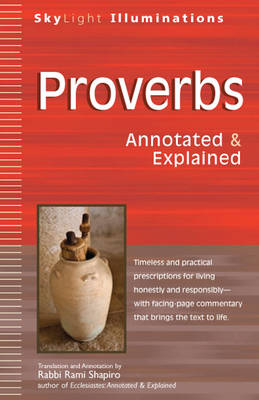 Proverbs Annotated & Explained By Shapiro Rami (Paperback)