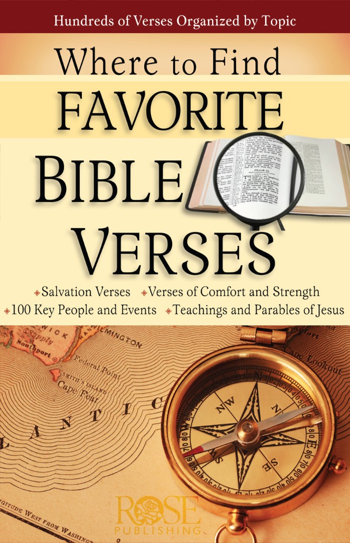 Where To Find Favorite Bible Verses Pamphlet By Rose Publishing