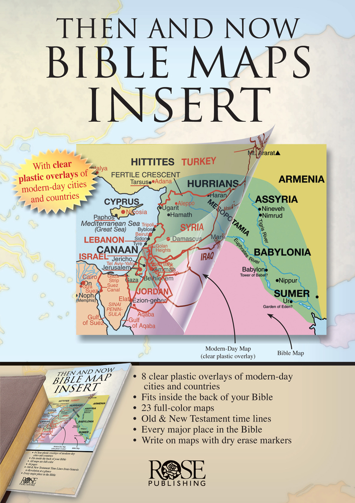 Then and Now Bible Maps Insert