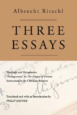 Three Essays By Albrecht Ritschl (Paperback) 9781597520348